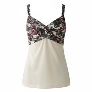 Lululemon Wrap It Up Tank Top White Black Butterfly Size 4